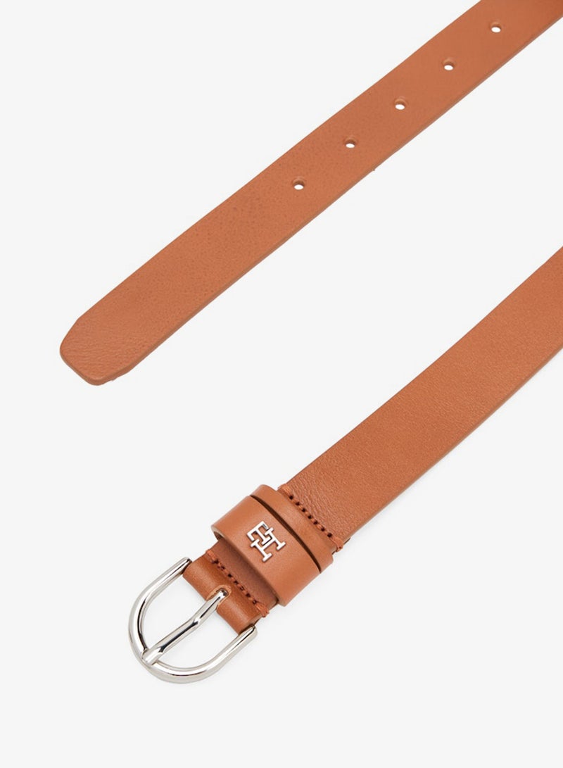 TOMMY HILFIGER Essential TH Monogram Leather Belt - Image 4